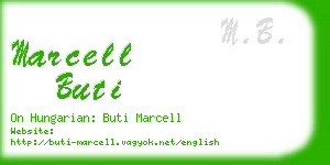marcell buti business card